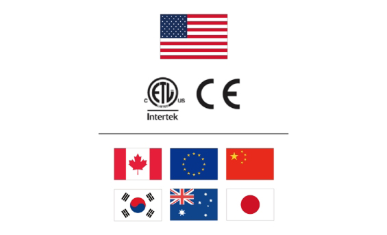 Chứng nhận tại nhiều quốc gia